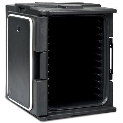 Front-Loading Insulated Food Pan Carrier for 6 Full-Size Pans-Black
