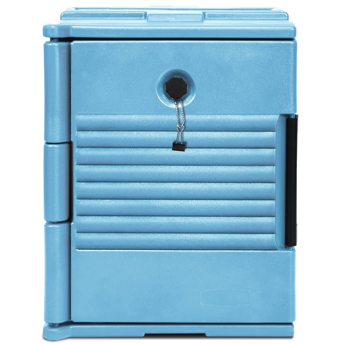 Front-Loading Insulated Food Pan Carrier for 6 Full-Size Pans-Blue