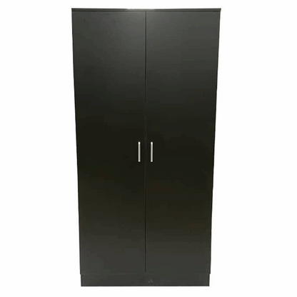 Wardrobe SLEEK 2 Door Wardrobe Black 80cm