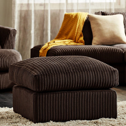 Blake Full Back Cream Jumbo Cord Corner Sofa - Right and Left Arm - Available in Other Colours