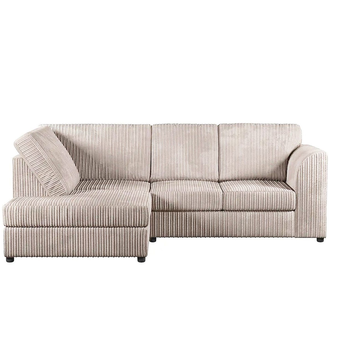 Blake Full Back Cream Jumbo Cord Corner Sofa - Right and Left Arm - Available in Other Colours