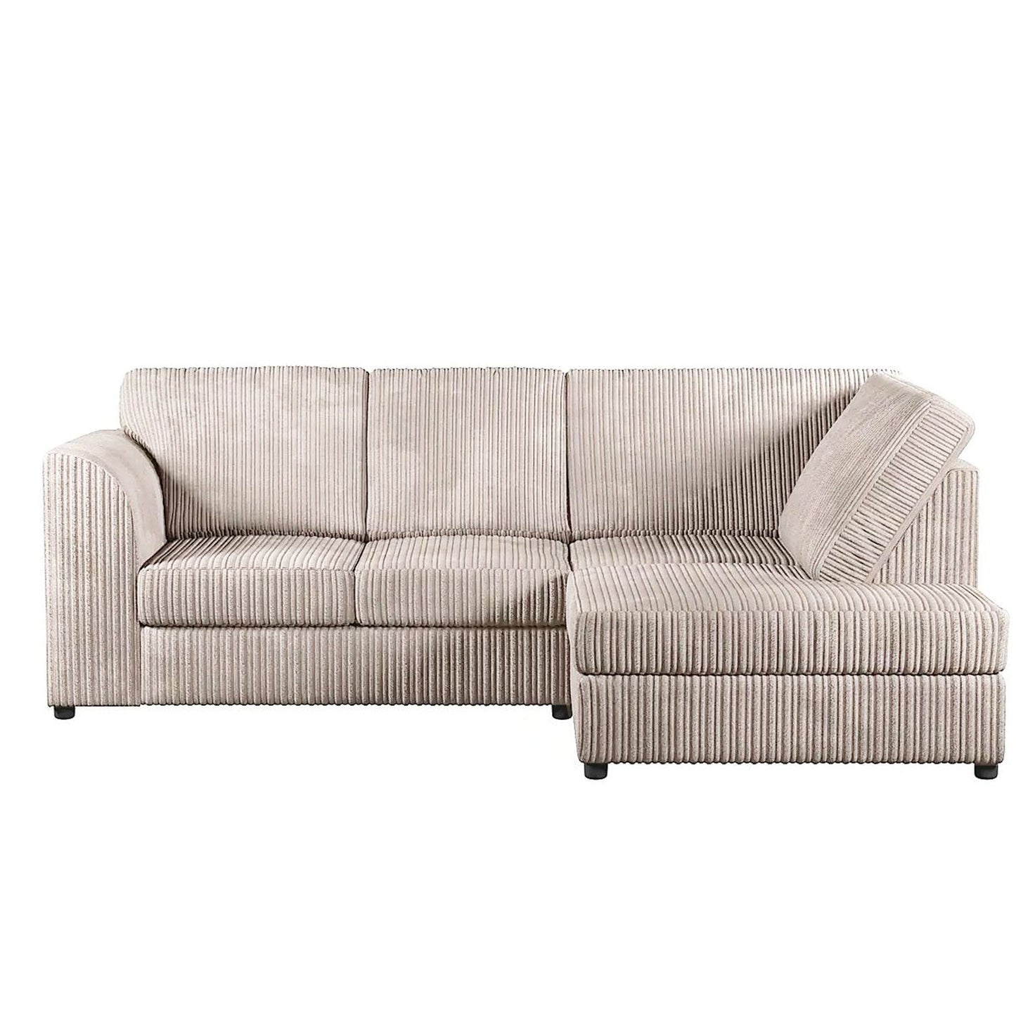 Blake Full Back Cream Jumbo Cord Corner Sofa - Right and Left Arm - Available in Other Colours