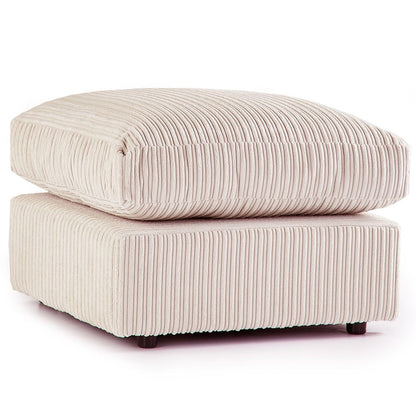 Blake Full Back Cream Jumbo Cord Corner Sofa - Right and Left Arm - Available in Other Colours