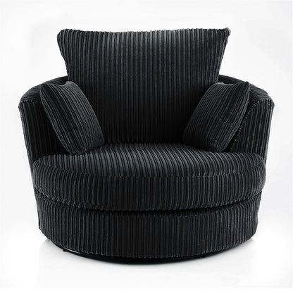 Blake Full Back Coffee Jumbo Cord Corner Sofa - Right and Left Arm - Available in Other Colours