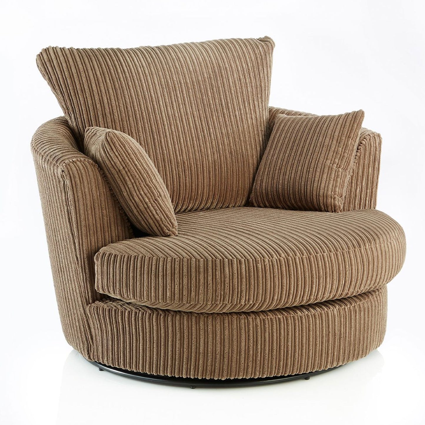 Blake Full Back Chocolate Jumbo Cord Corner Sofa - Left and Right Arm - Available in Other Colours