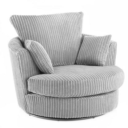 Blake Full Back Cream Jumbo Cord Corner Sofa - Right and Left Arm - Available in Other Colours
