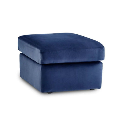 Sorretto Blue Velvet Fabric Corner Sofa - Left and Right Arm