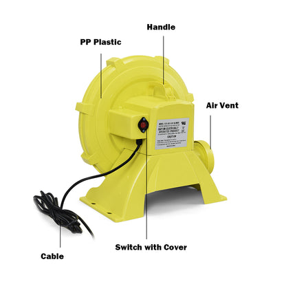 850W Bounce House Blower for Inflatable Jumper Water Slide