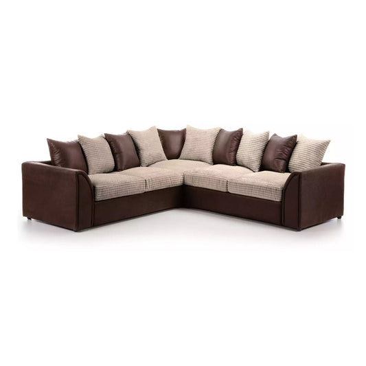 Brandon Fabric Corner Sofa - 2 Colours