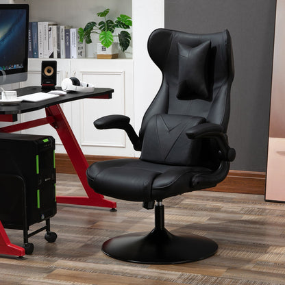 Vinsetto Swivel Rocker Gaming Chair Office Chair with Pedestal Base, Armrest, Headrest