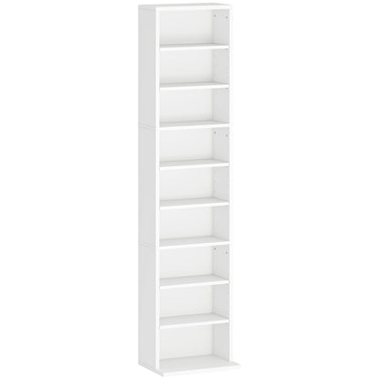 HOMCOM 260 Narrow CD Storage Unit - White