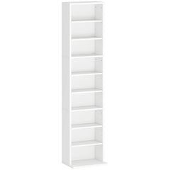 HOMCOM 260 Narrow CD Storage Unit - White