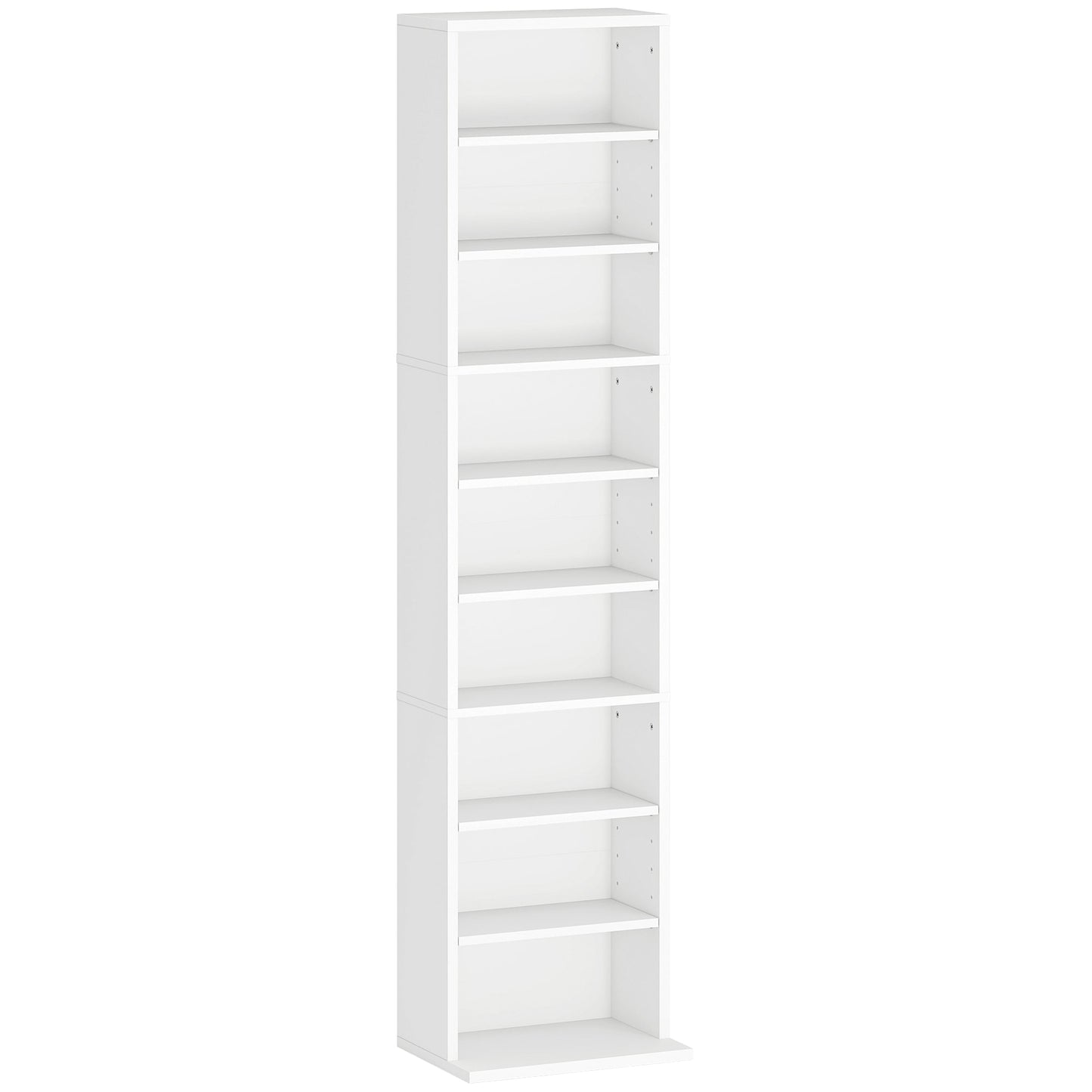 HOMCOM 260 Narrow CD Storage Unit - White