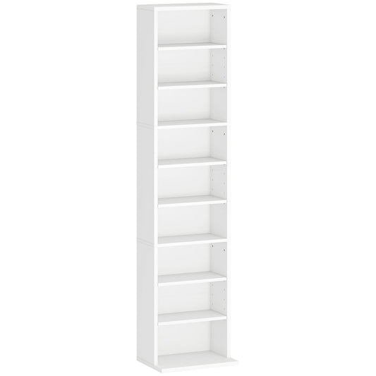 HOMCOM 260 Narrow CD Storage Unit - White