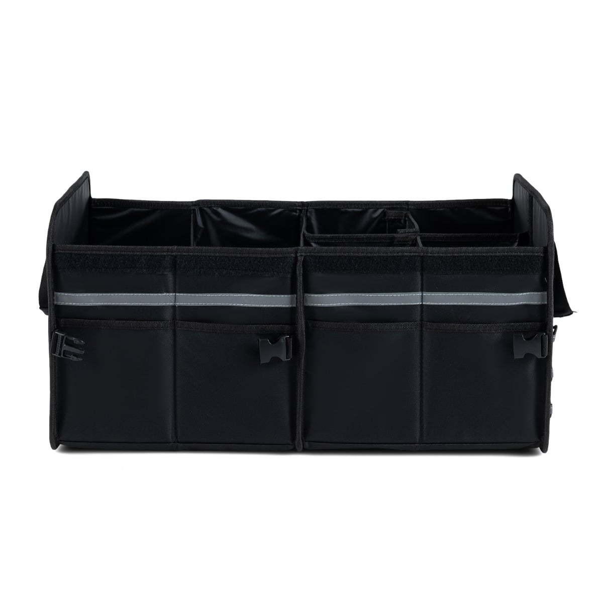Car Trunk Organizer with Leakproof Cooler Bag and Adjustable Securing Straps-Black