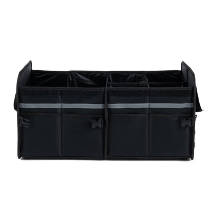 Car Trunk Organizer with Leakproof Cooler Bag and Adjustable Securing Straps-Black