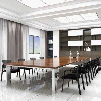 Waiting Room Chairs Set of 2 with Armrests-Black