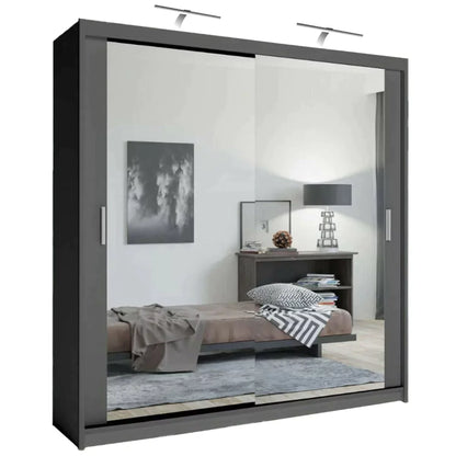 Chicago II Sliding Door Wardrobe - Grey and 5 Colours 5 Sizes