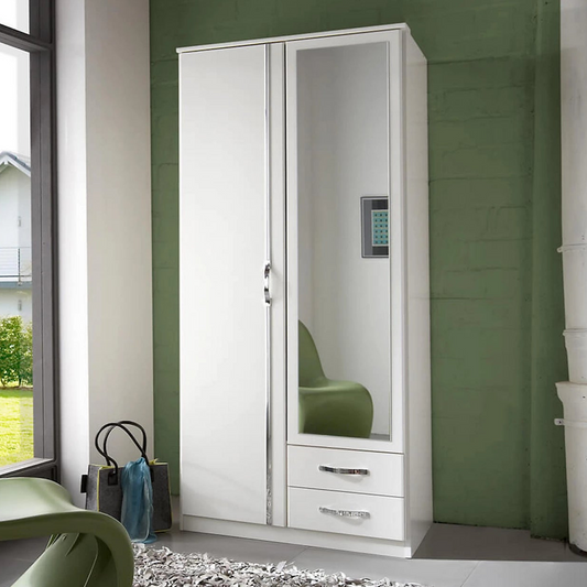 DAYTON 2 Door Wardrobe White 90cm