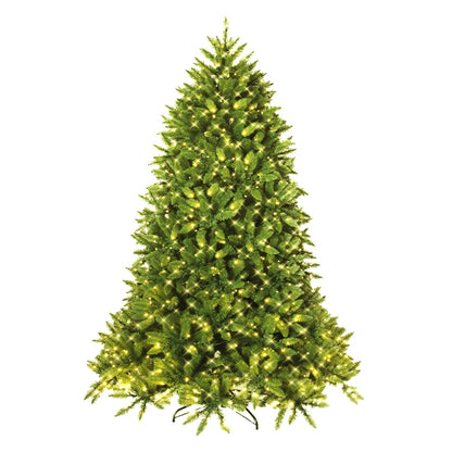 150 cm Pre-Lit Christmas Tree with LED Lights with 8 Lighting Modes-1.5M