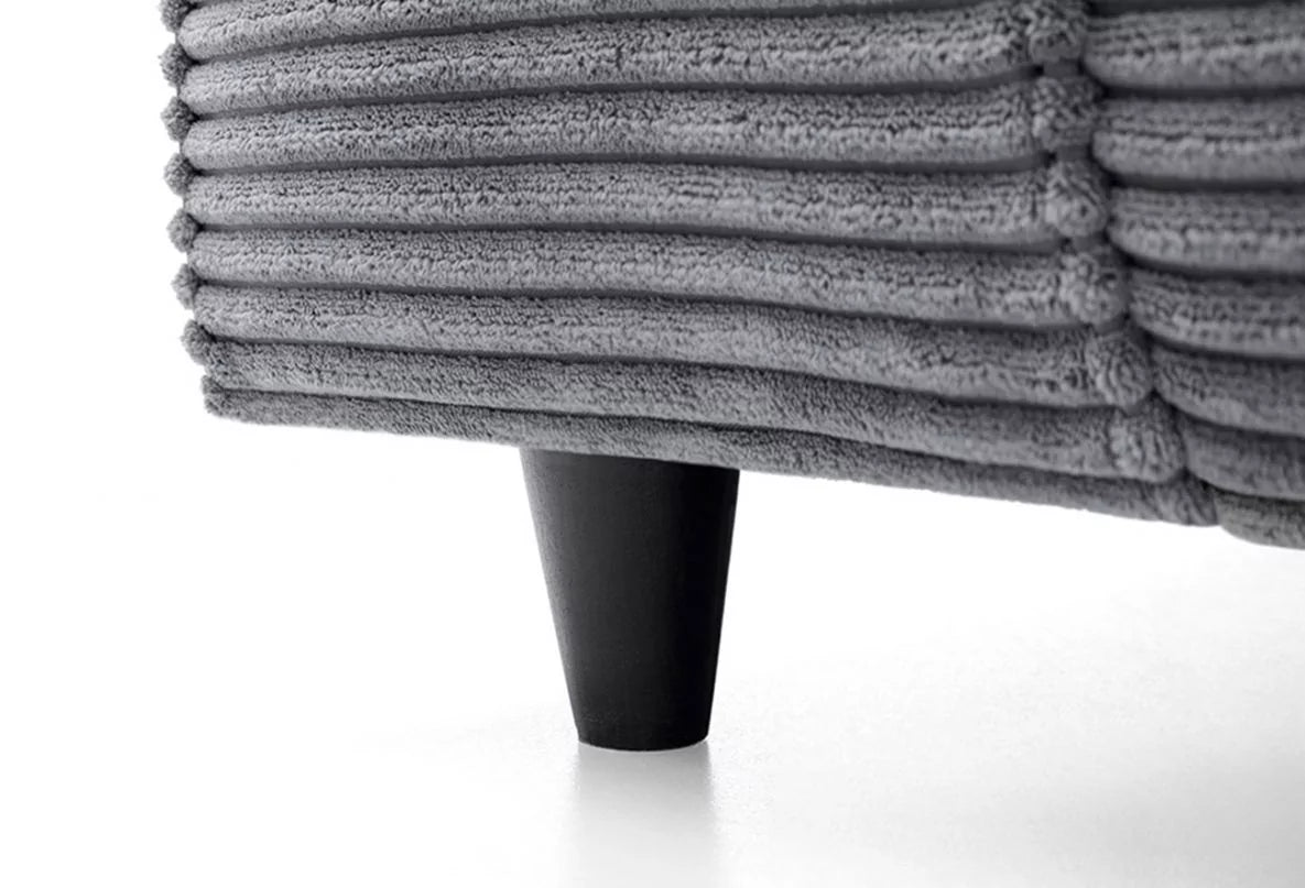 Jasmine Jumbo Cord Corner Sofa - Rigth Arm Grey