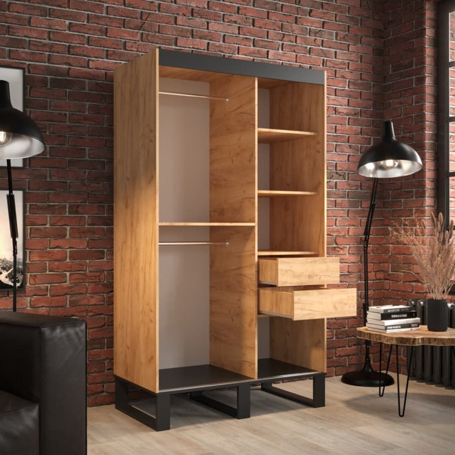 Loft T2 Sliding Door Wardrobe 120cm