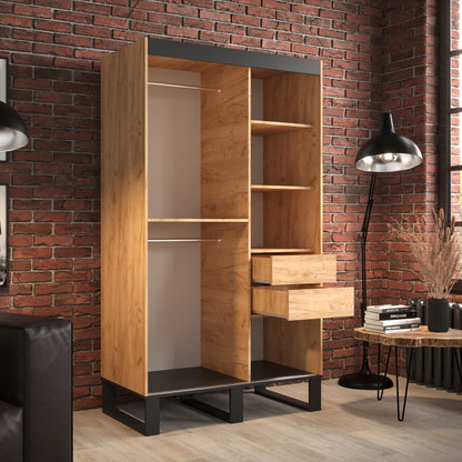 Loft T1 Sliding Door Wardrobe 120cm