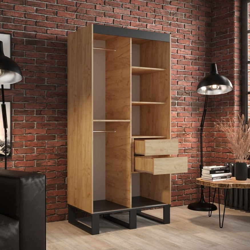 Loft V1 Sliding Door Wardrobe 100cm