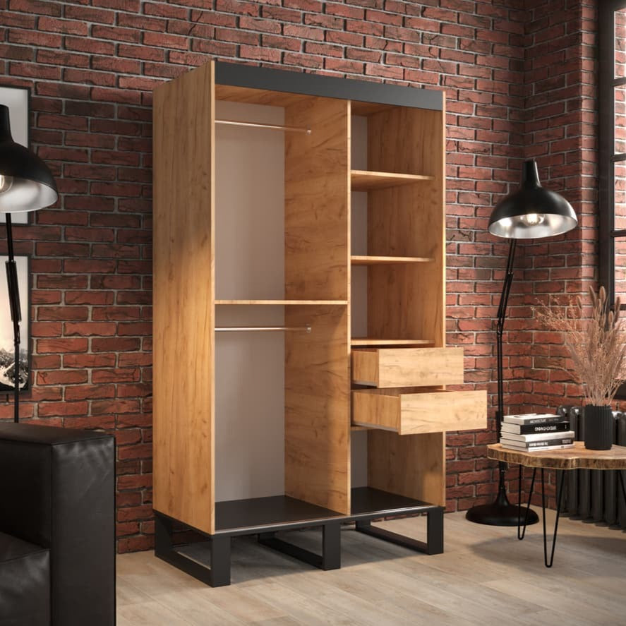 Loft T3 Sliding Door Wardrobe 120cm