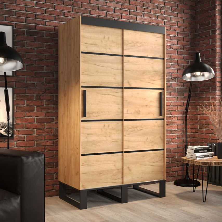 Loft V1 Sliding Door Wardrobe 120cm