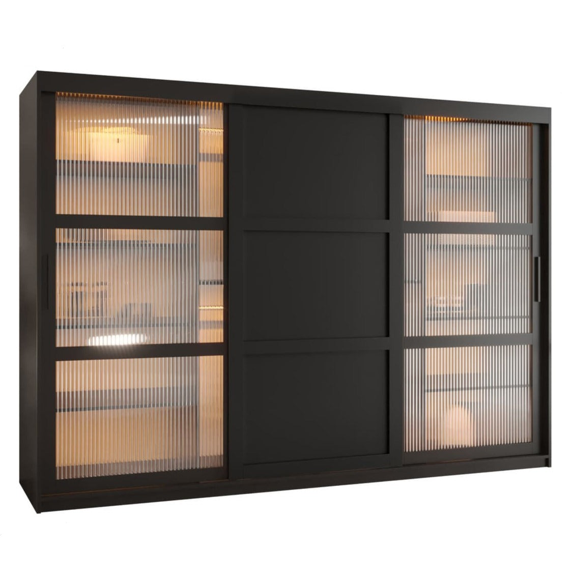 Flutes III Sliding Door Wardrobe 250cm