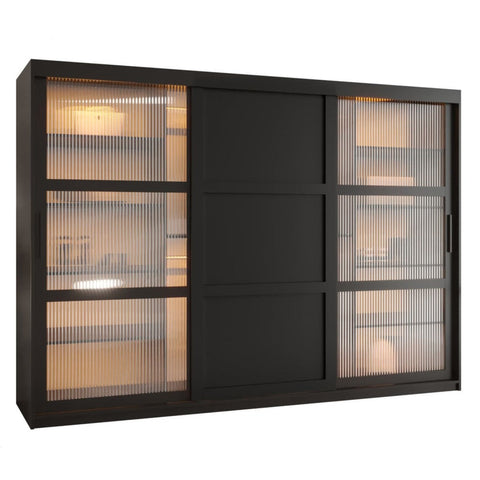 Flutes III Sliding Door Wardrobe 250cm