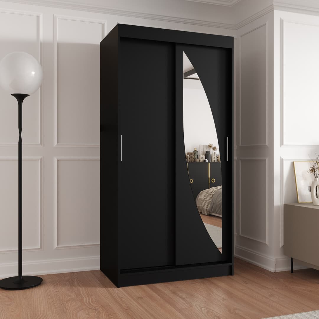 Milo Sliding Door Wardrobe 100cm