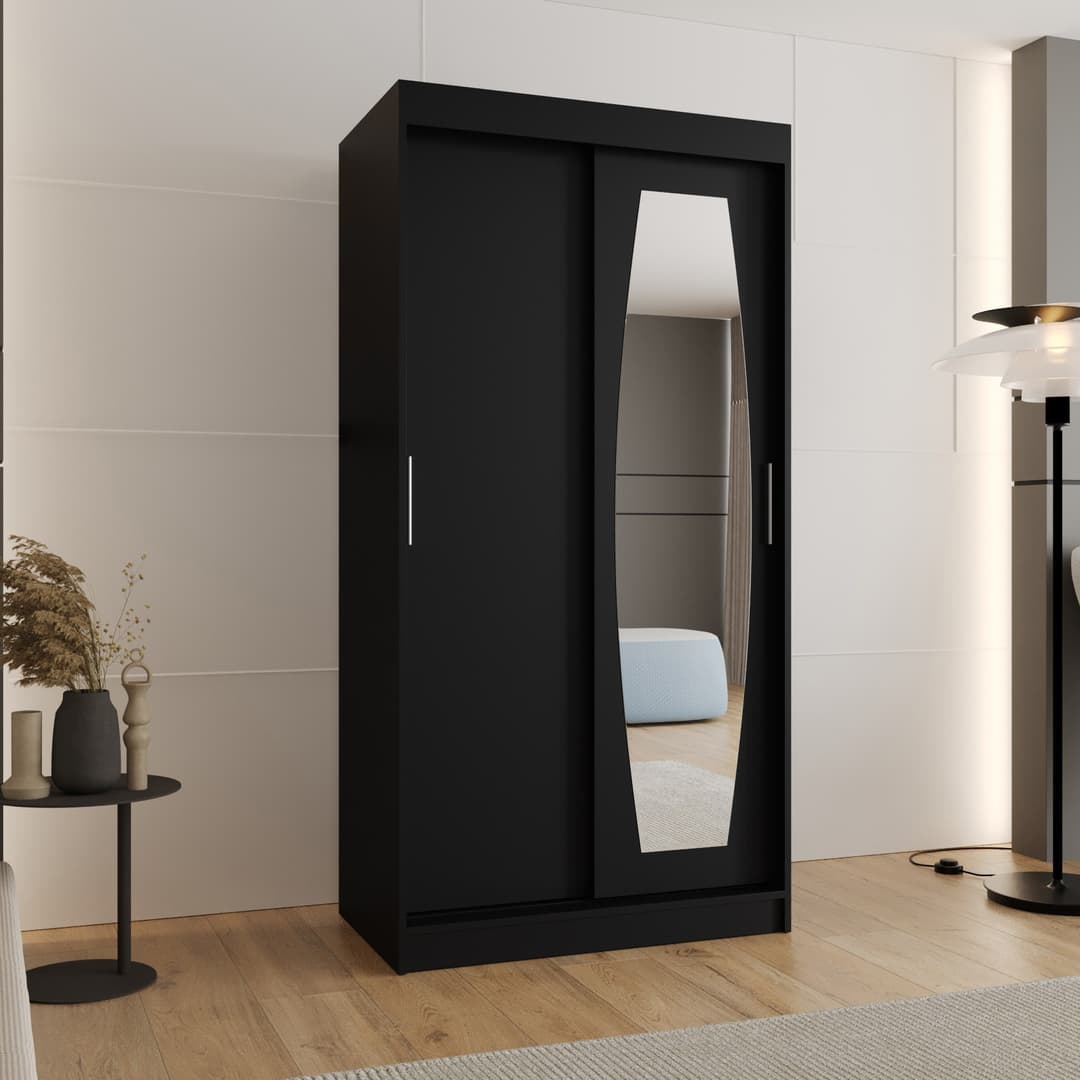 Rossa Sliding Door Wardrobe 100cm