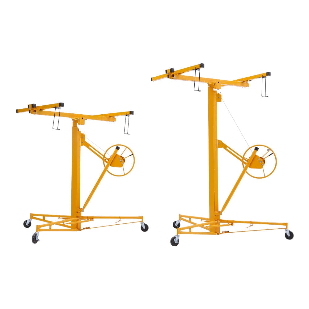 11/16ft Yellow Drywall Lifter with Rolling Casters Panel Hoist