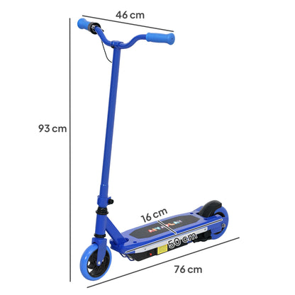 AIYAPLAY Electric Scooter for Kids 6-14 Years, with Colourful Lights, Blue