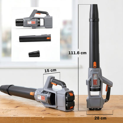 Outsunny Leaf Blower Cordless with 2 x 4000mAh Batteries & Charger, 36V Lightweight Garden Blower with 1000W Brushless Motor