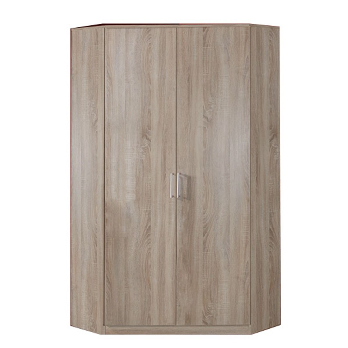 Corner Wardrobe - OKHRA 2 Door Wardrobe Oak 95cm