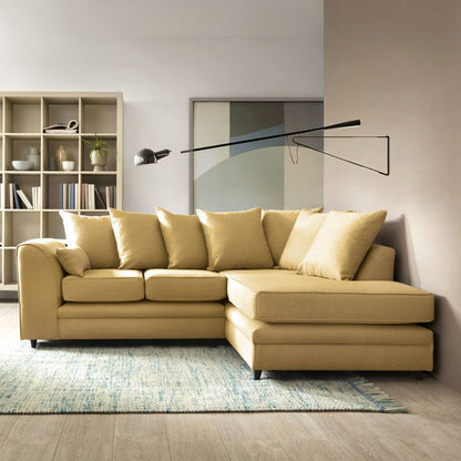 Dorota II Fabric Corner Sofa - Dark Grey