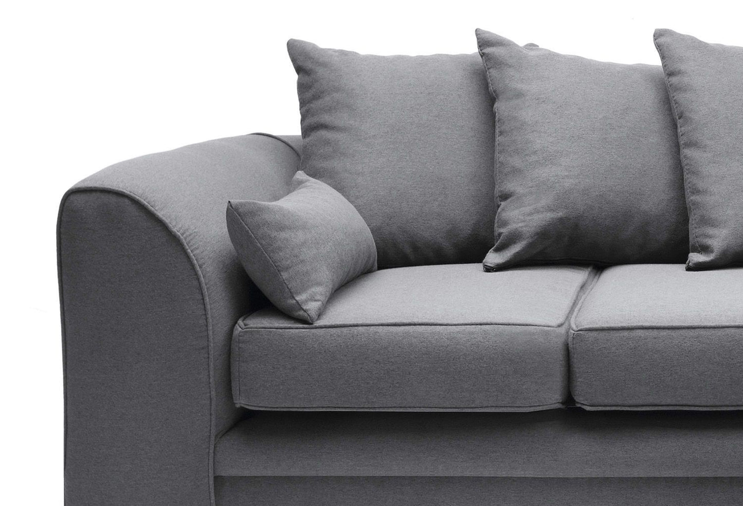 Dorota II Fabric Corner Sofa - Dark Grey