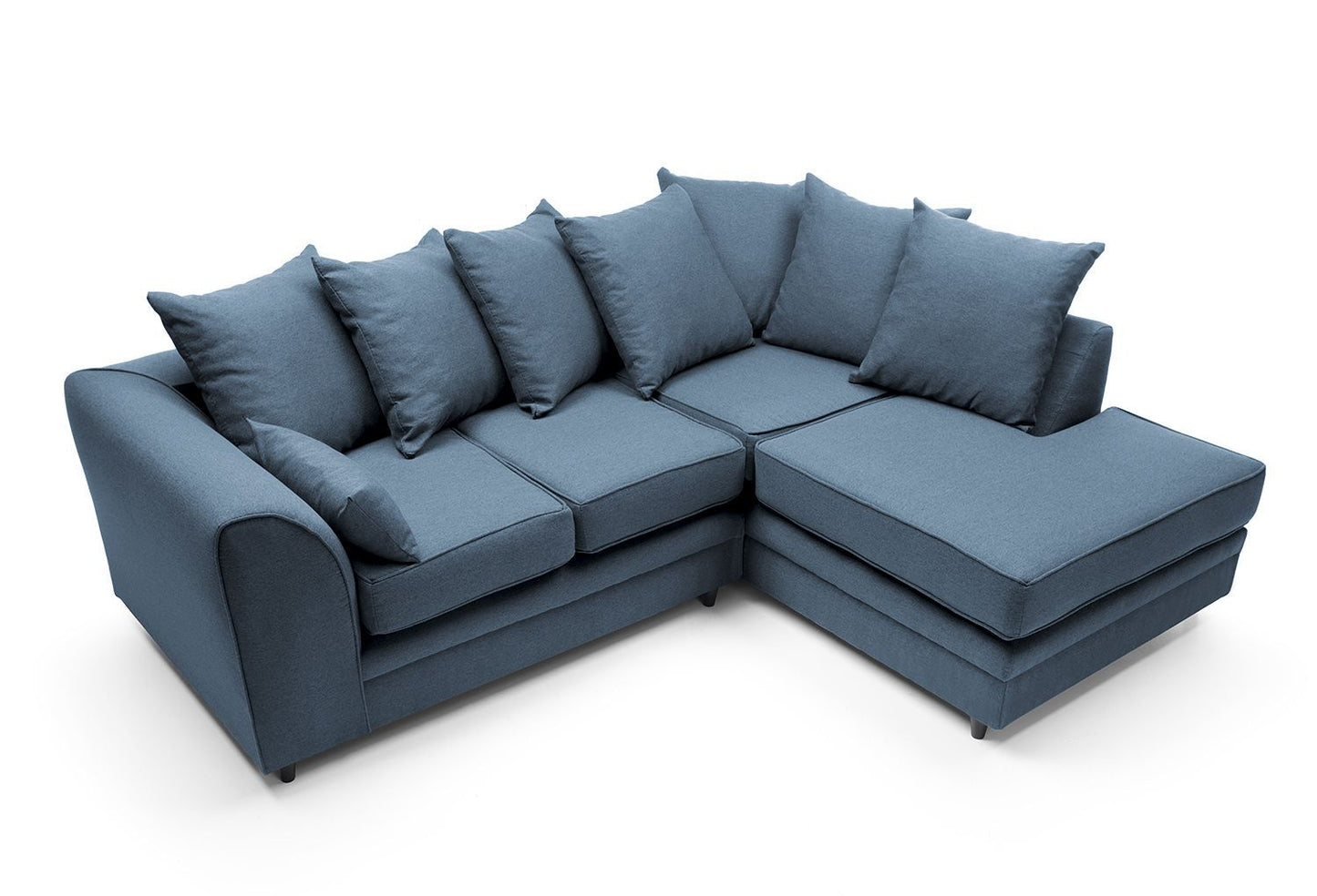 Dorota II Fabric Corner Sofa - Dark Grey