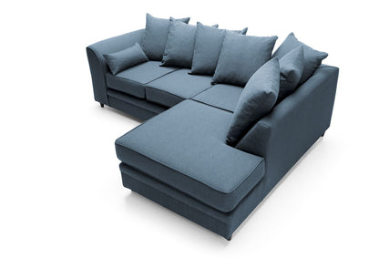Dorota II Fabric Corner Sofa - Dark Grey