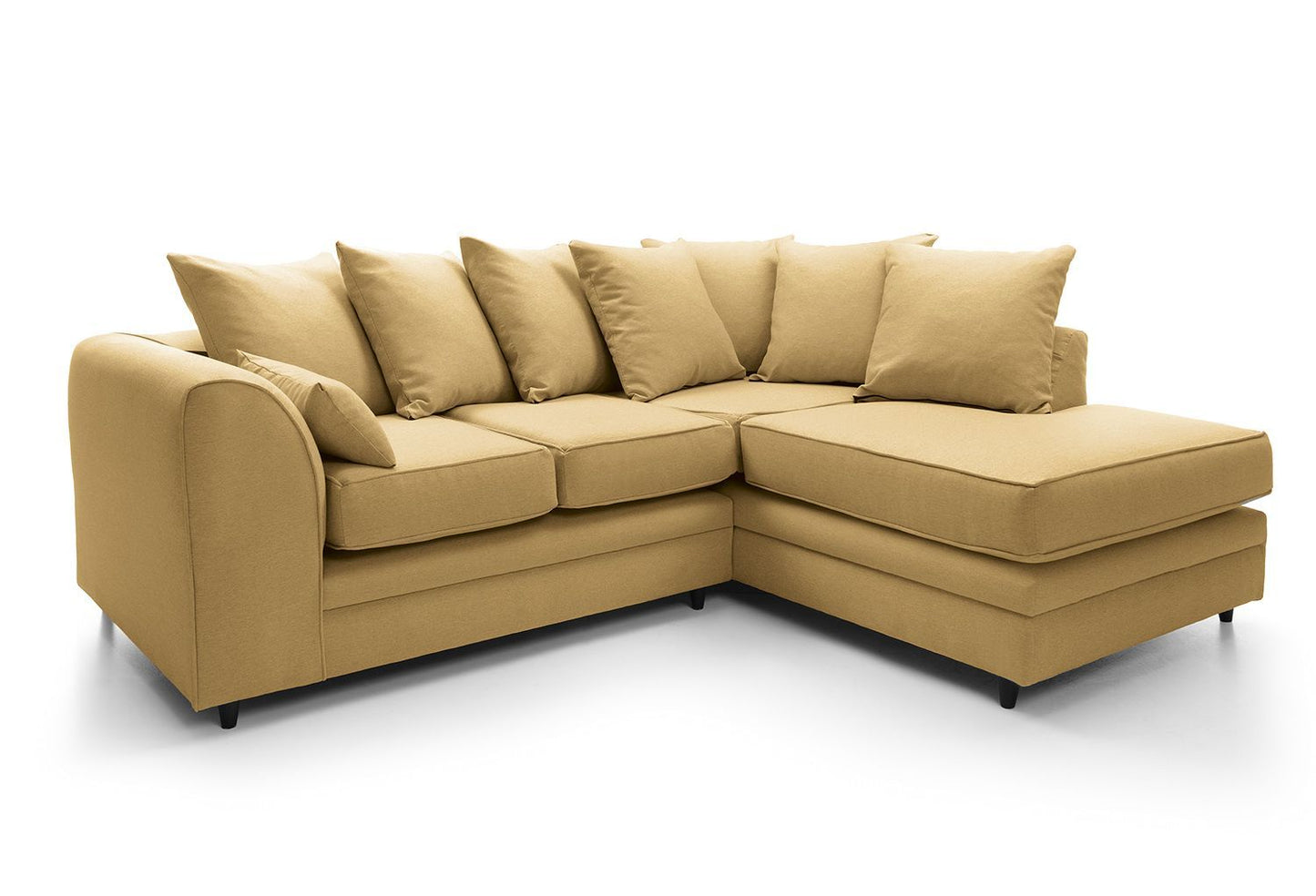 Dorota II Fabric Corner Sofa - Dark Grey