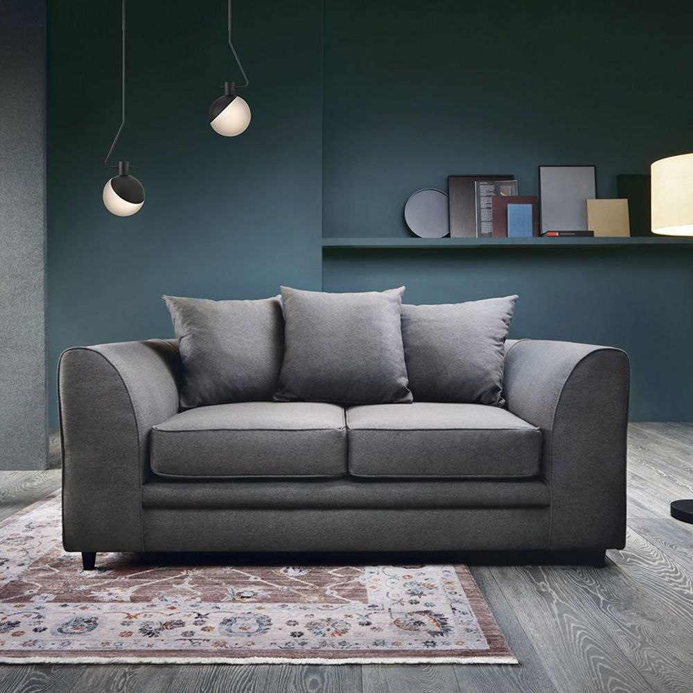 Dorota II Fabric Corner Sofa - Dark Grey