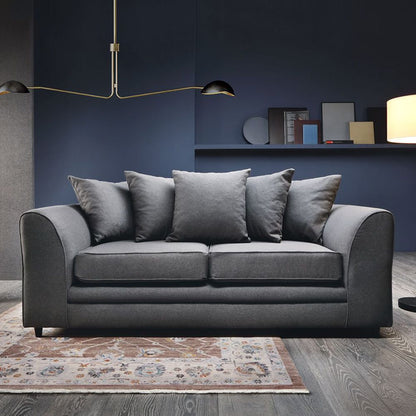 Dorota II Fabric Corner Sofa - Dark Grey