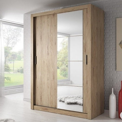 Tourville 2 Door Sliding Wardrobe 150cm - 3 Colours