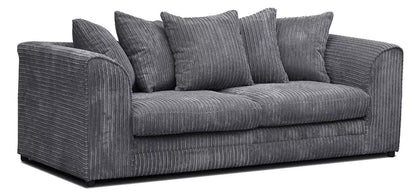 Desmond Jumbo Cord 3 Seater Sofa Grey and Other Colours