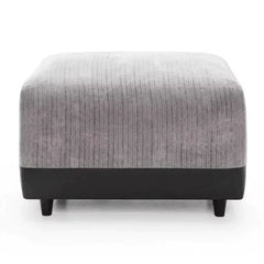 Linacre Footstool - Black and Charcoal