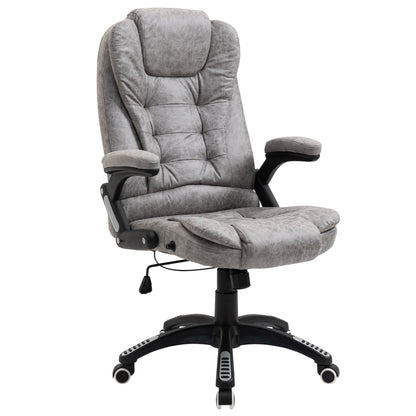 Vinsetto High Back Home Office Chair Computer Desk Chair w/ Arm, Swivel Wheels, Grey