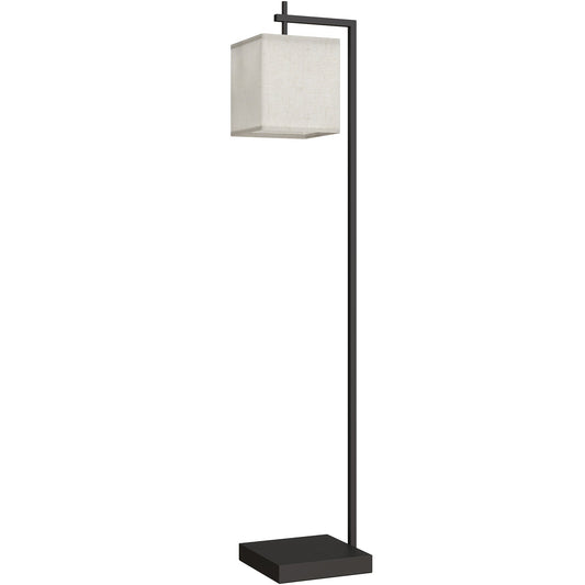 HOMCOM Floor Lamp for Living Room, 66" Modern Tall Standing Lamp with Adjustable Colour Temperatures & 10 Brightness Levels, Remote Control and Foot Switch for Bedroom Office, 9W LED Bulb Included